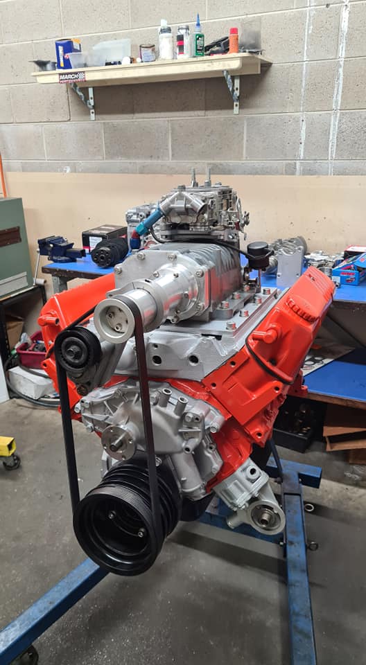 Blown 304 Holden engine