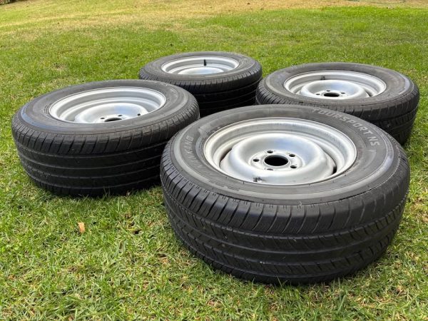 HK HT HG Holden 14x6 and 14x7 widened steel wheels