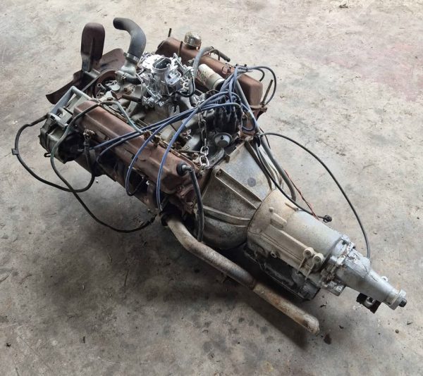 Holden hq 253 red motor and trimatic auto gearbox
